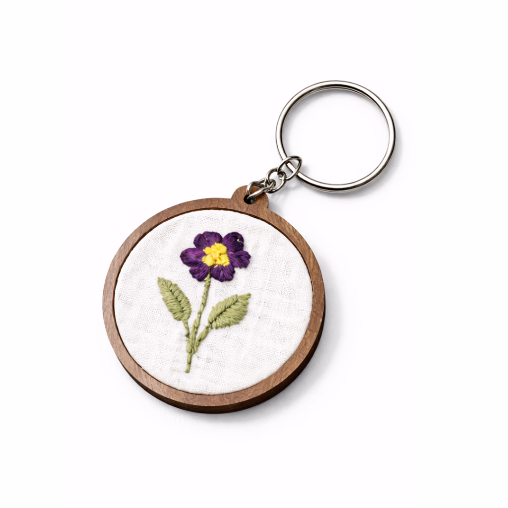 Porte-clés Brodé personnalisé, Porte-clés