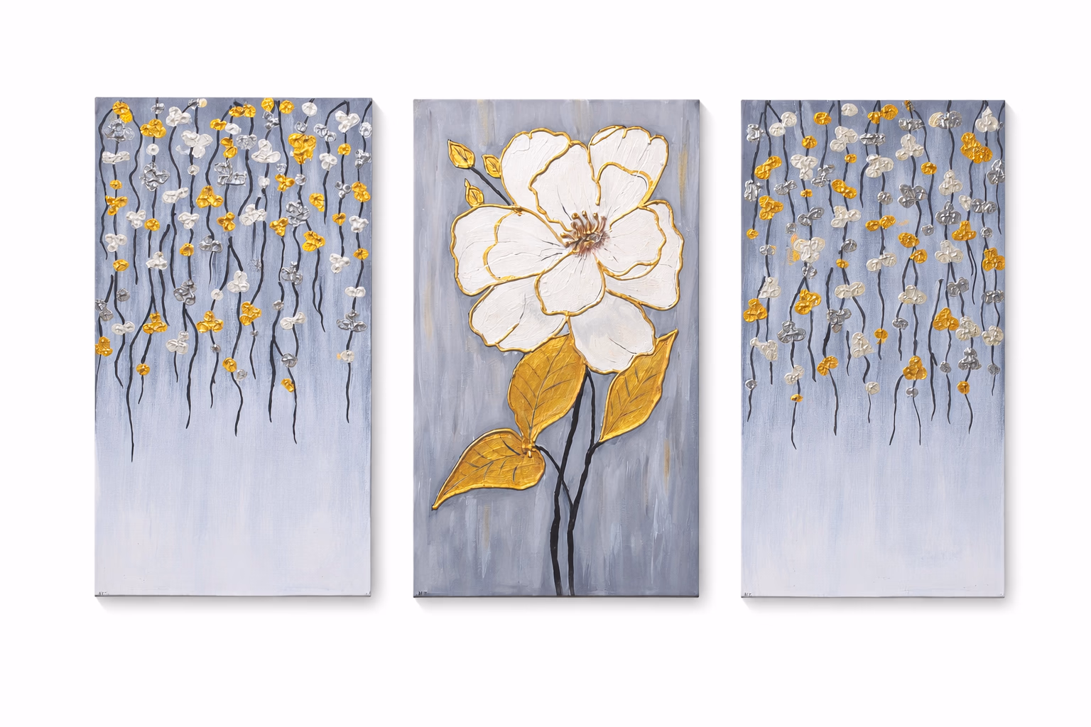 Tableau à l’acrylique floral, Tableau à l'acrylique