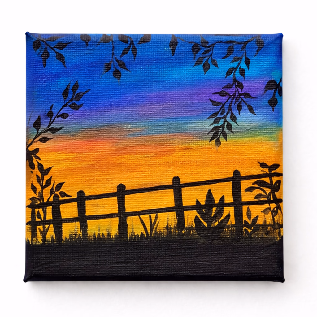 Tableaux a L'Acrylique -Coucher de Soleil, Tableaux paysages